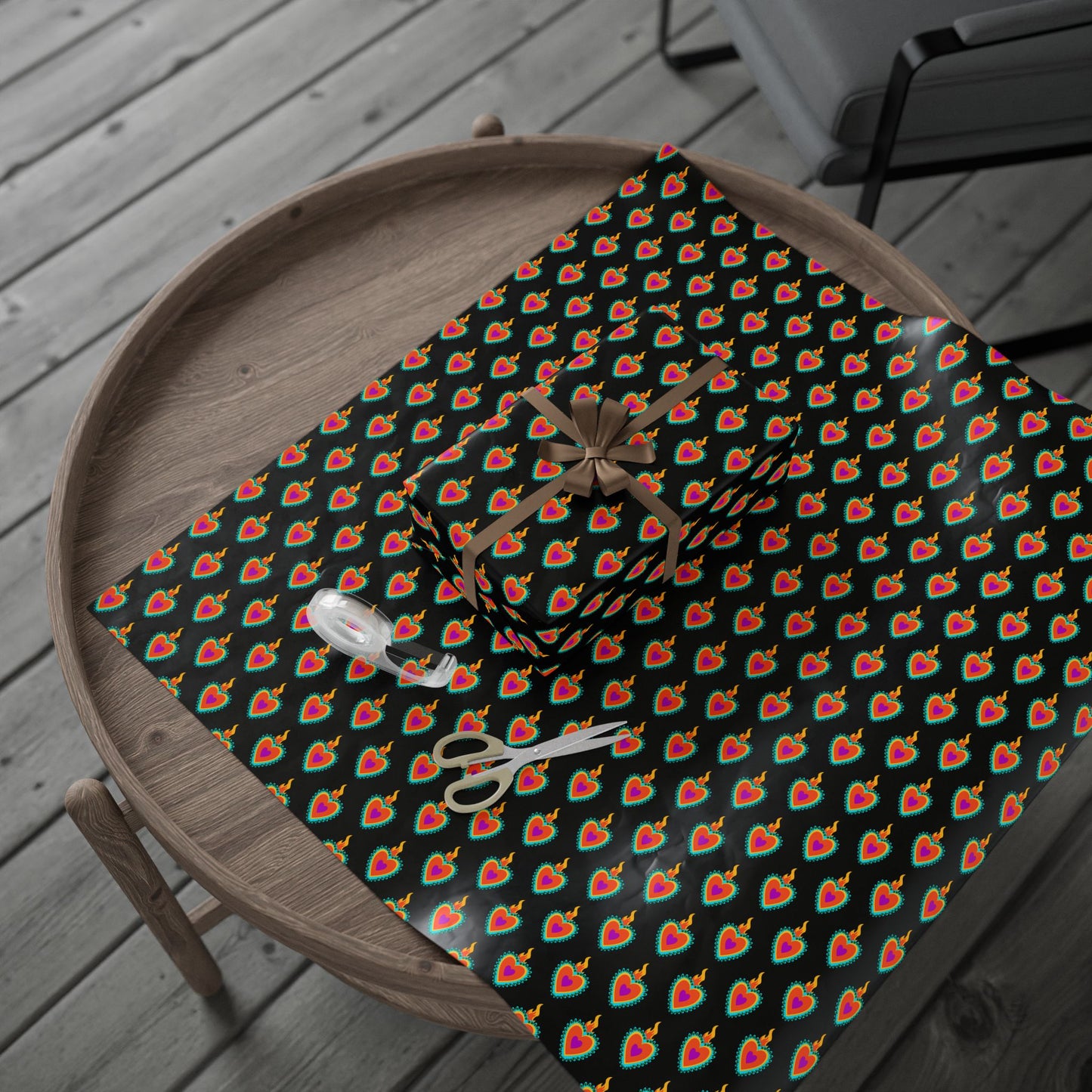Sacred Heart Design wrapping paper