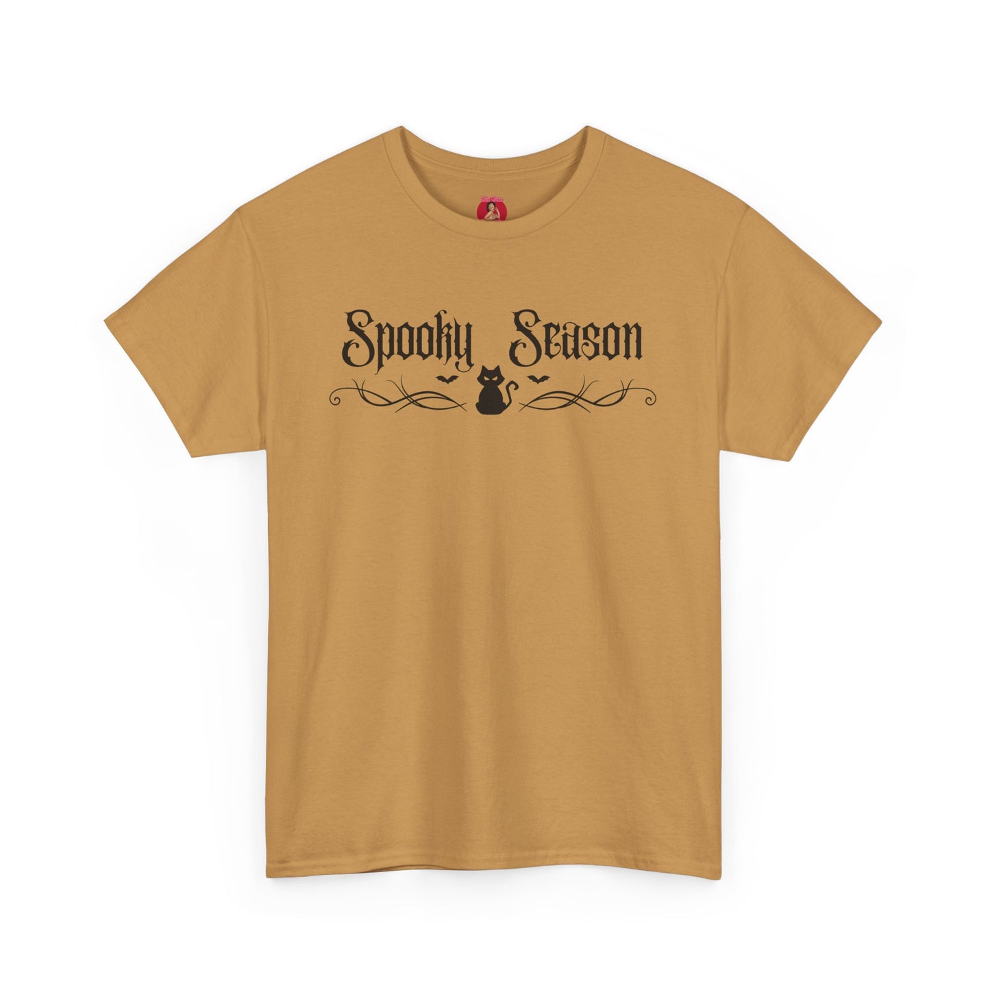T-Shirt Spooky Season Black Kitty Tribal Unisex Tee