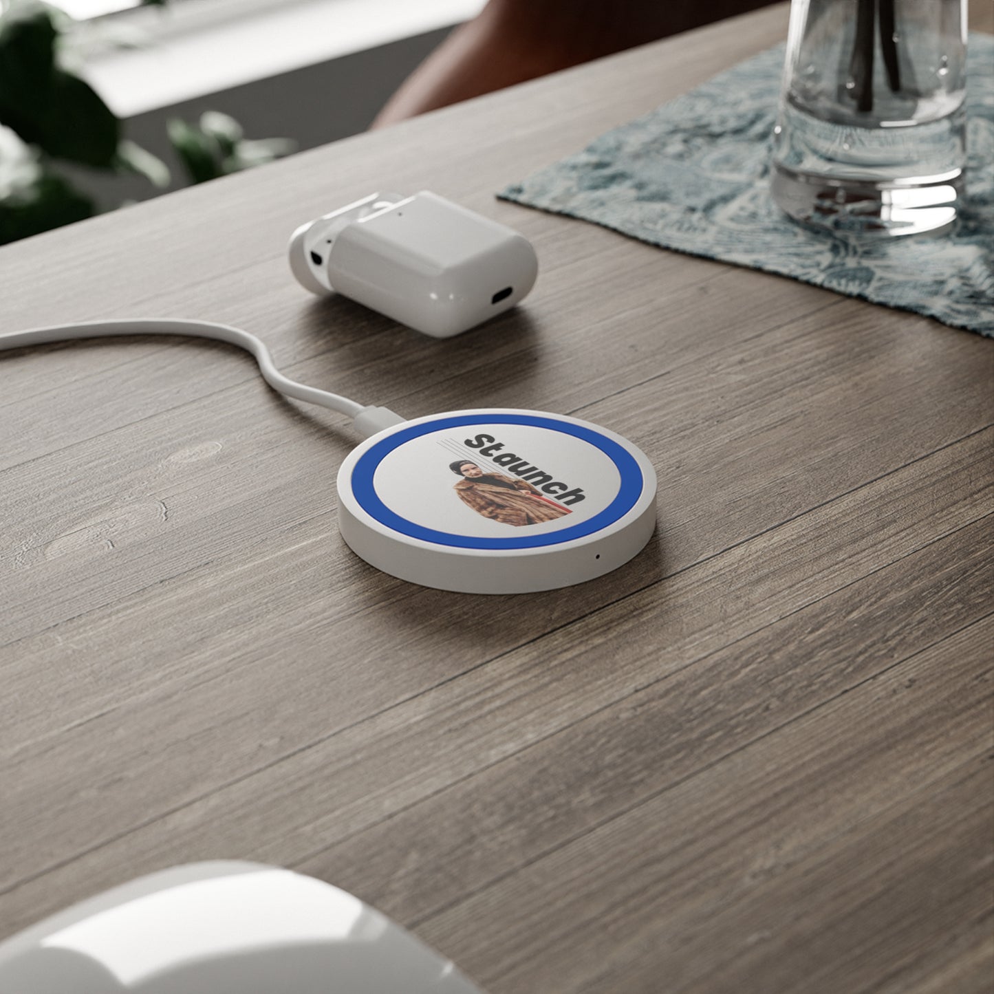 Wireless Charging Pad - Lil Edie Staunch Character, Grey Gardens