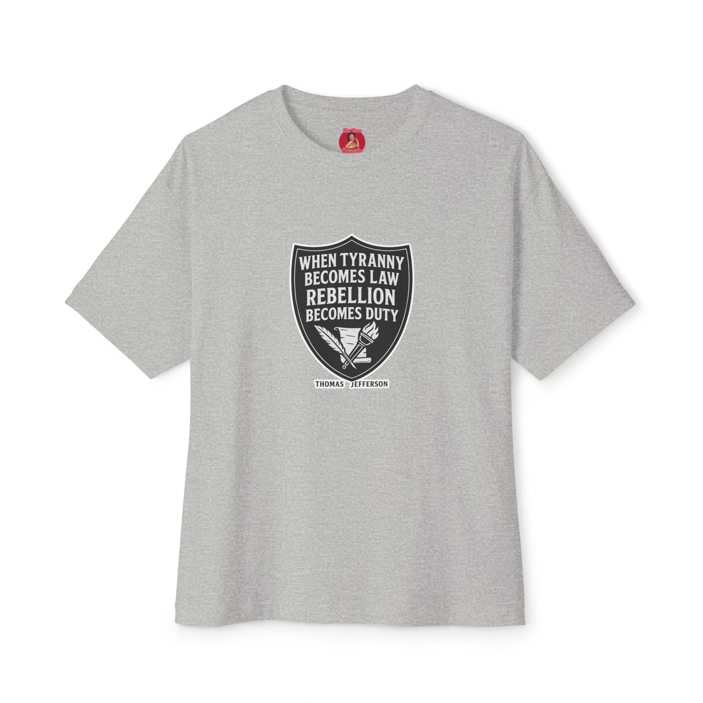 Rebellion Duty Boxy Tee | Unisex Oversized Tee, Statement Shirt, Graphic Tee, Casual Wear, Gift for Activists