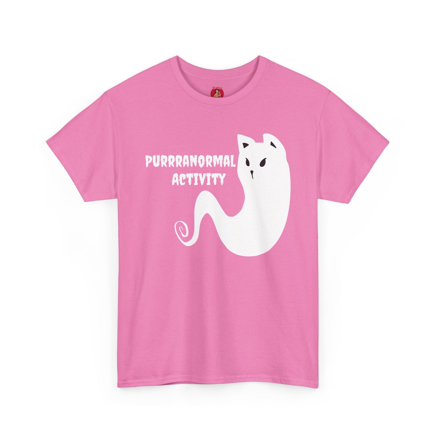 Cat Ghost Unisex Tee, Halloween Shirt, Cute Paranormal Activity Top, Ghostly Kitty T-shirt, Spooky Tee for Cat Lovers