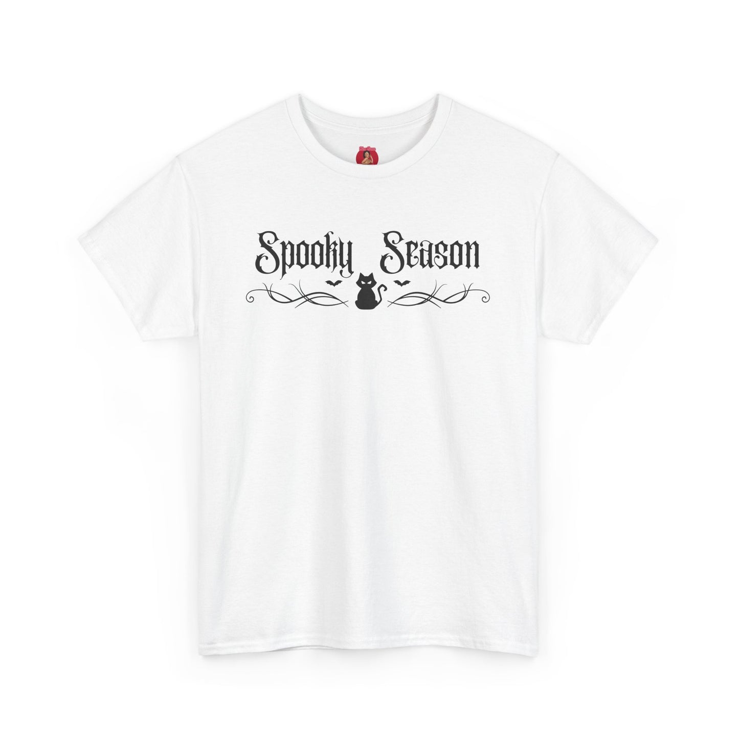 T-Shirt Spooky Season Black Kitty Tribal Unisex Tee