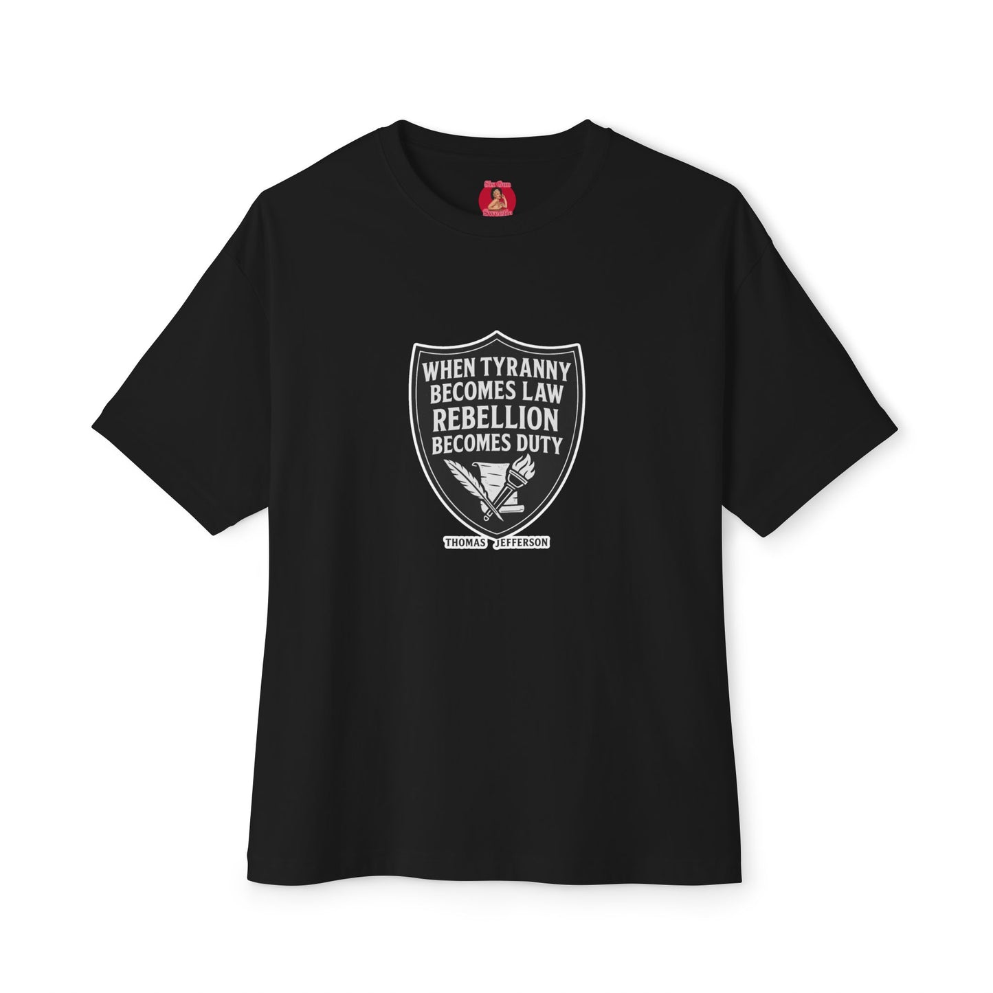 Rebellion Duty Boxy Tee | Unisex Oversized Tee, Statement Shirt, Graphic Tee, Casual Wear, Gift for Activists