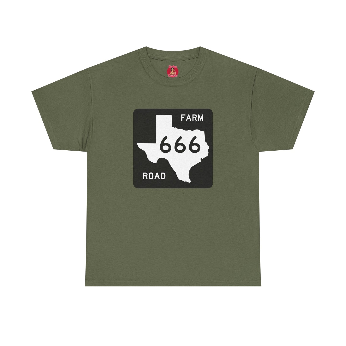 Texas Farm Road 666 Sign, Highway to Hell, Hail Satan Unisex T-shirt