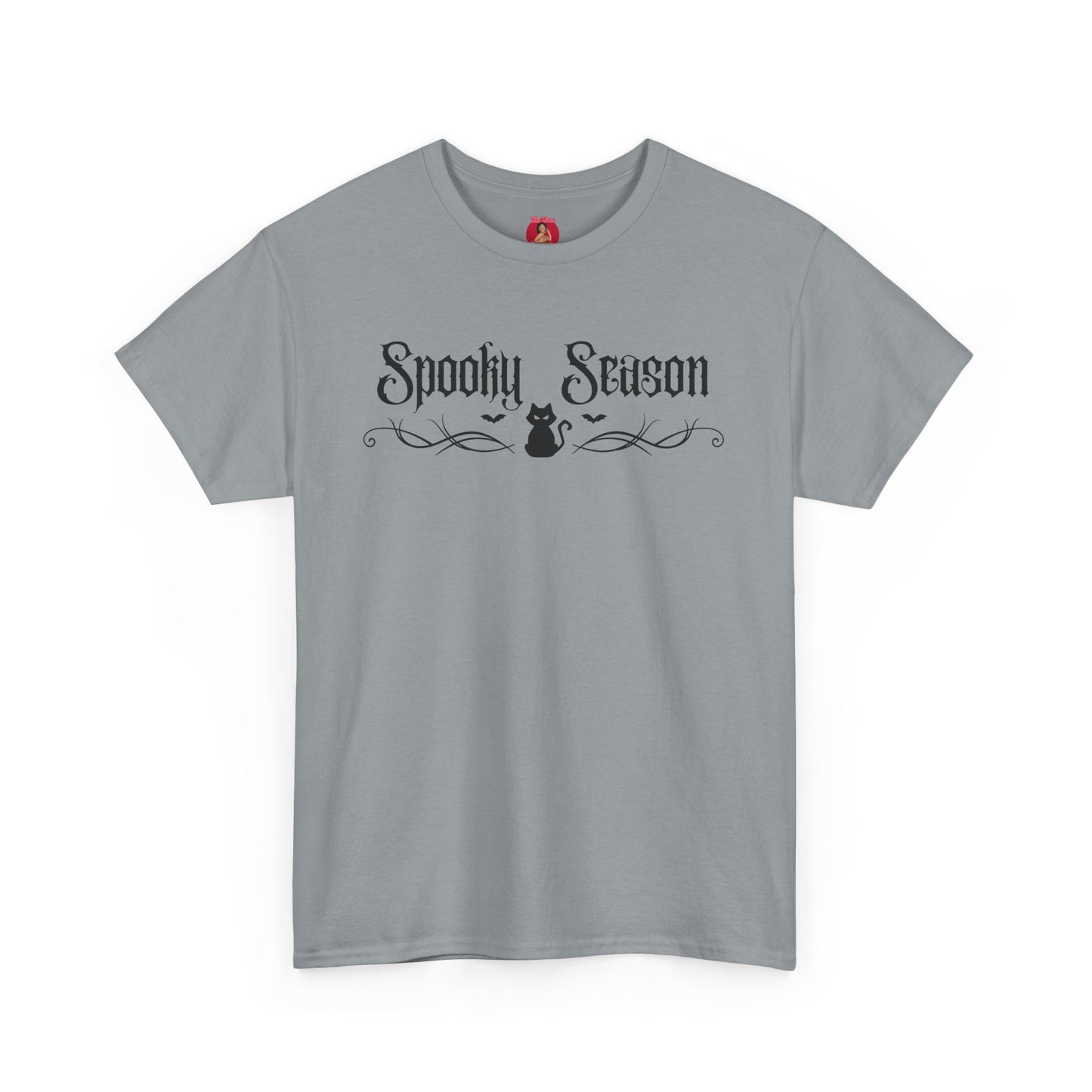 T-Shirt Spooky Season Black Kitty Tribal Unisex Tee