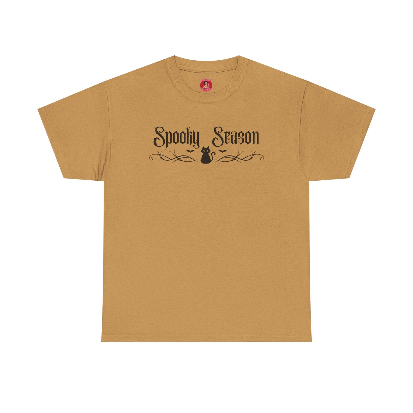 T-Shirt Spooky Season Black Kitty Tribal Unisex Tee