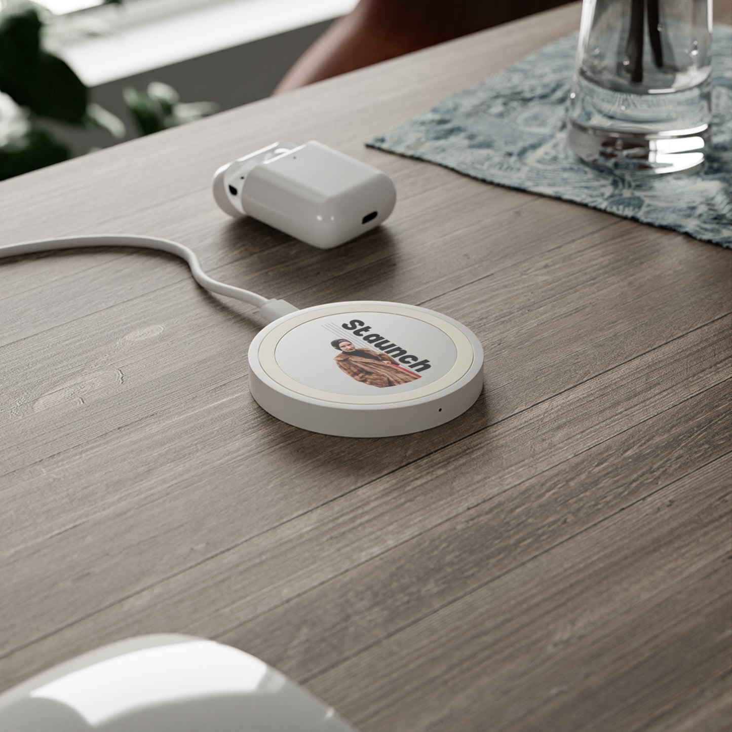 Wireless Charging Pad - Lil Edie Staunch Character, Grey Gardens