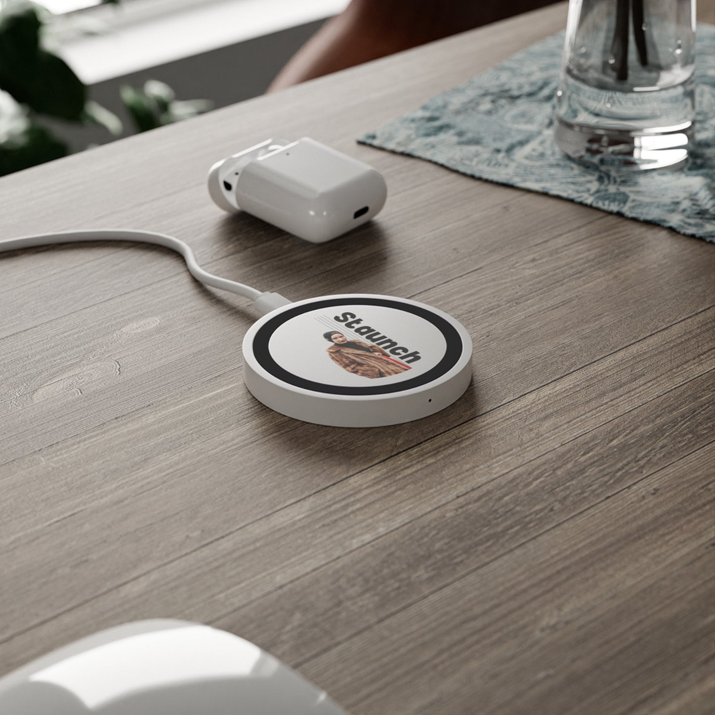 Wireless Charging Pad - Lil Edie Staunch Character, Grey Gardens