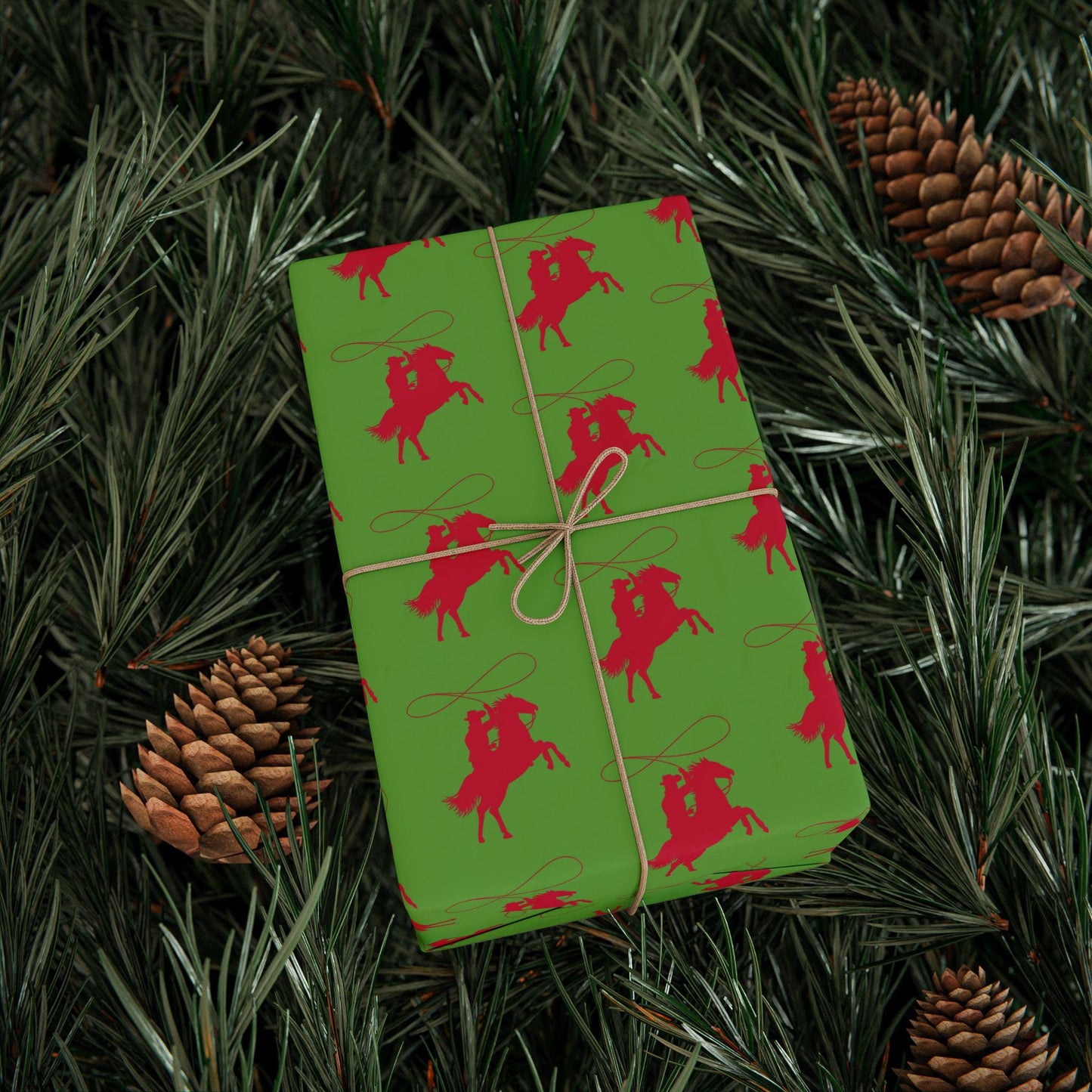 Cowboy Rodeo Wrapping Papers, Six Gun Sweetie Design