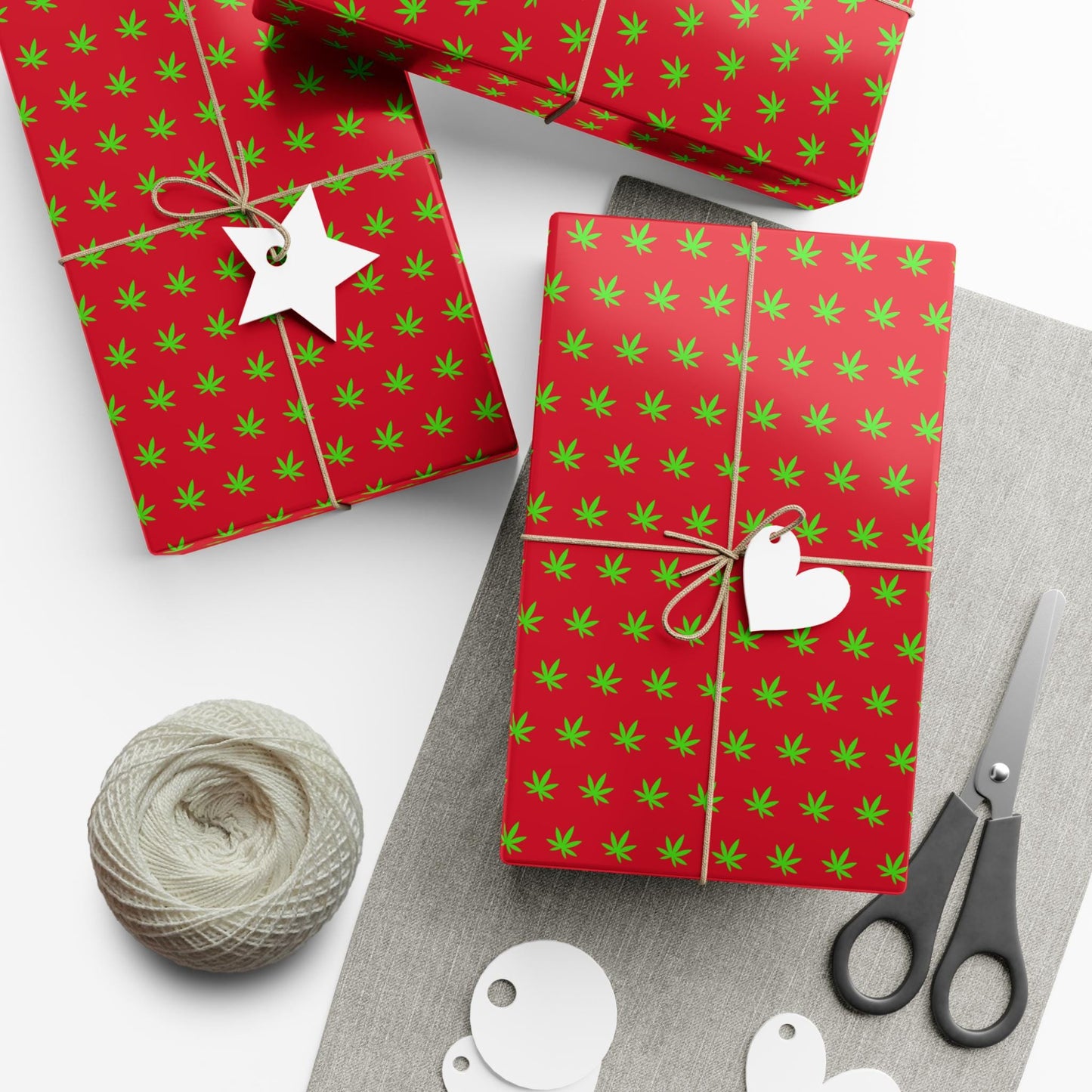 luxurious 420 gift wrapping paper cannabis leaf print Christmas paper perfect for Stoner birthday gifts