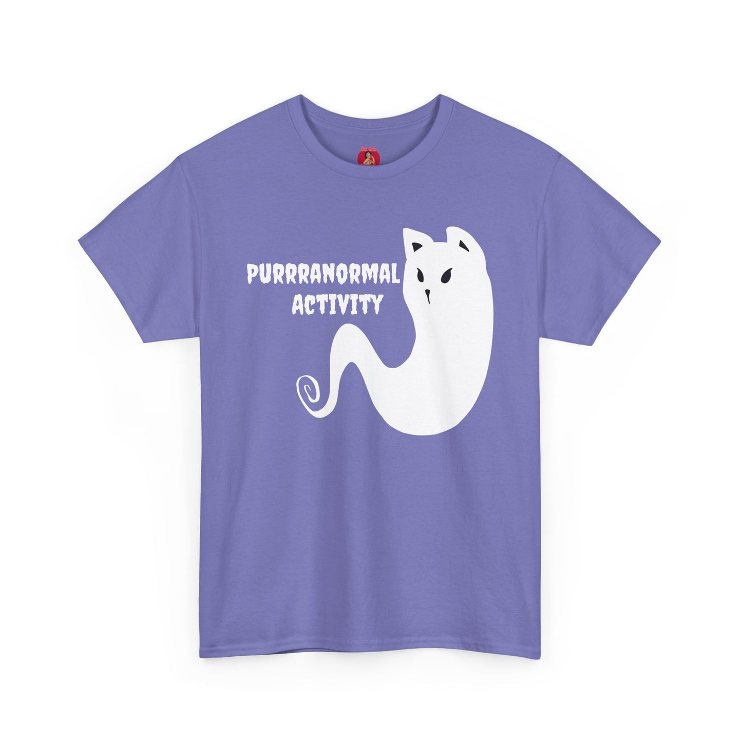 Cat Ghost Unisex Tee, Halloween Shirt, Cute Paranormal Activity Top, Ghostly Kitty T-shirt, Spooky Tee for Cat Lovers