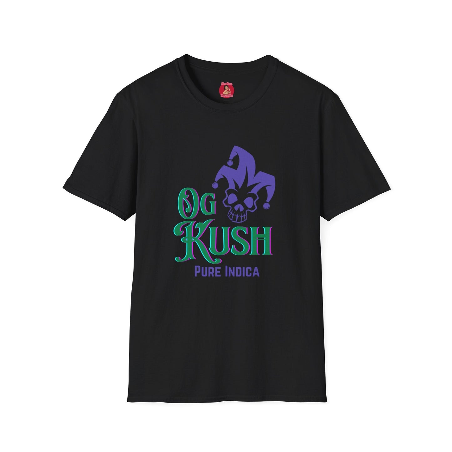 Stoner OG Kush T-shirt for pot smokers 420 hippie vintage t shirt cannabis strain legal marijuana cool black skull jester unisex tshirt