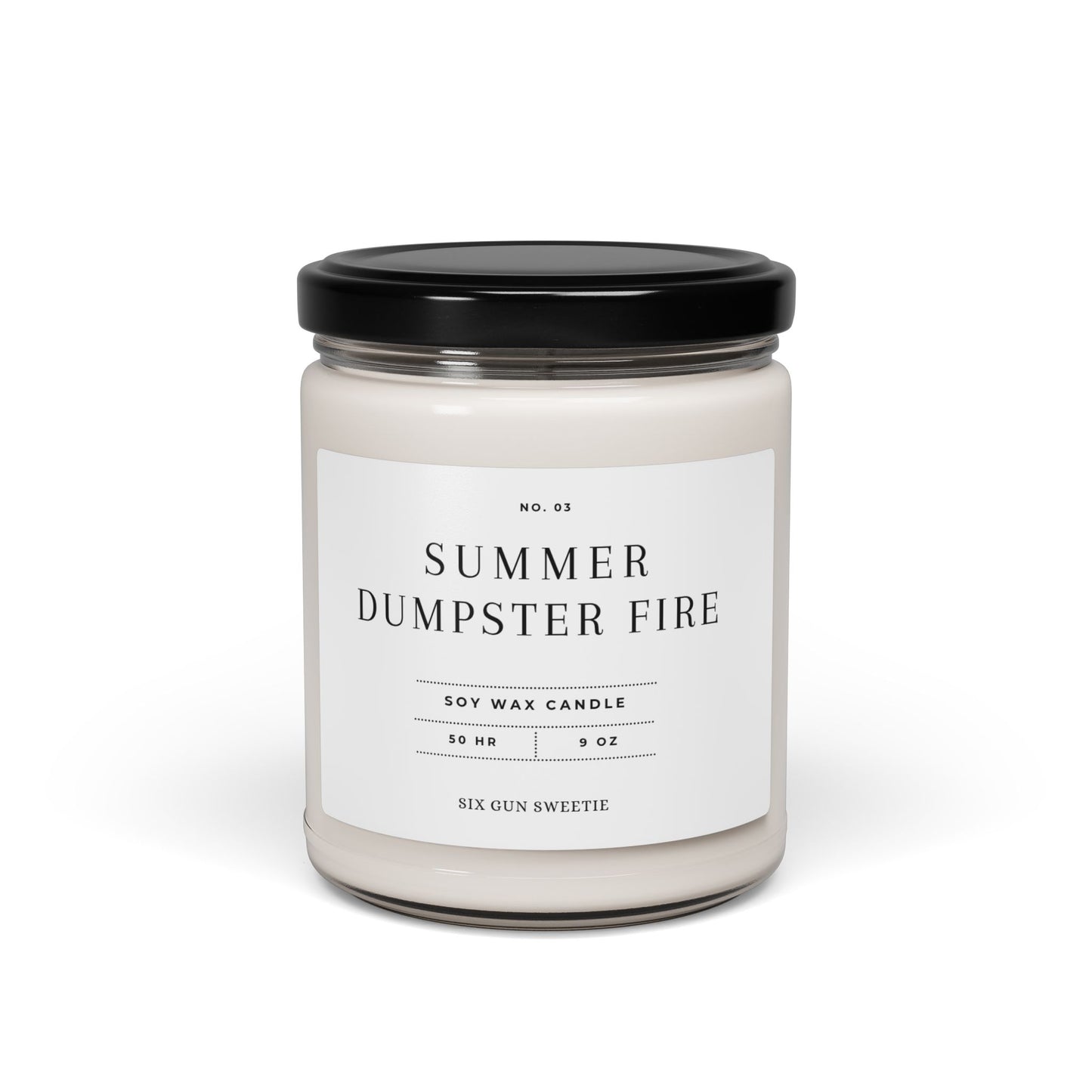 Summer Dumpster Fire Candle - 9oz Scented Soy Wax, Fun Gift for Friends, Home Décor, Funny Quote Candle, Relaxation Aromatherapy