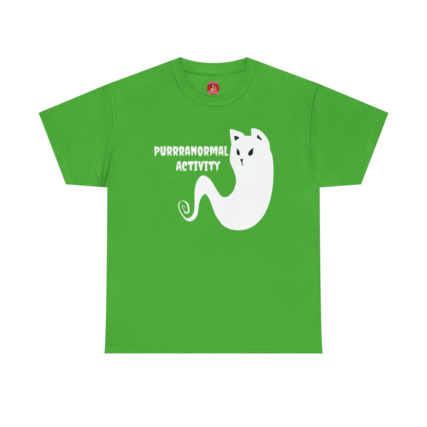 Cat Ghost Unisex Tee, Halloween Shirt, Cute Paranormal Activity Top, Ghostly Kitty T-shirt, Spooky Tee for Cat Lovers
