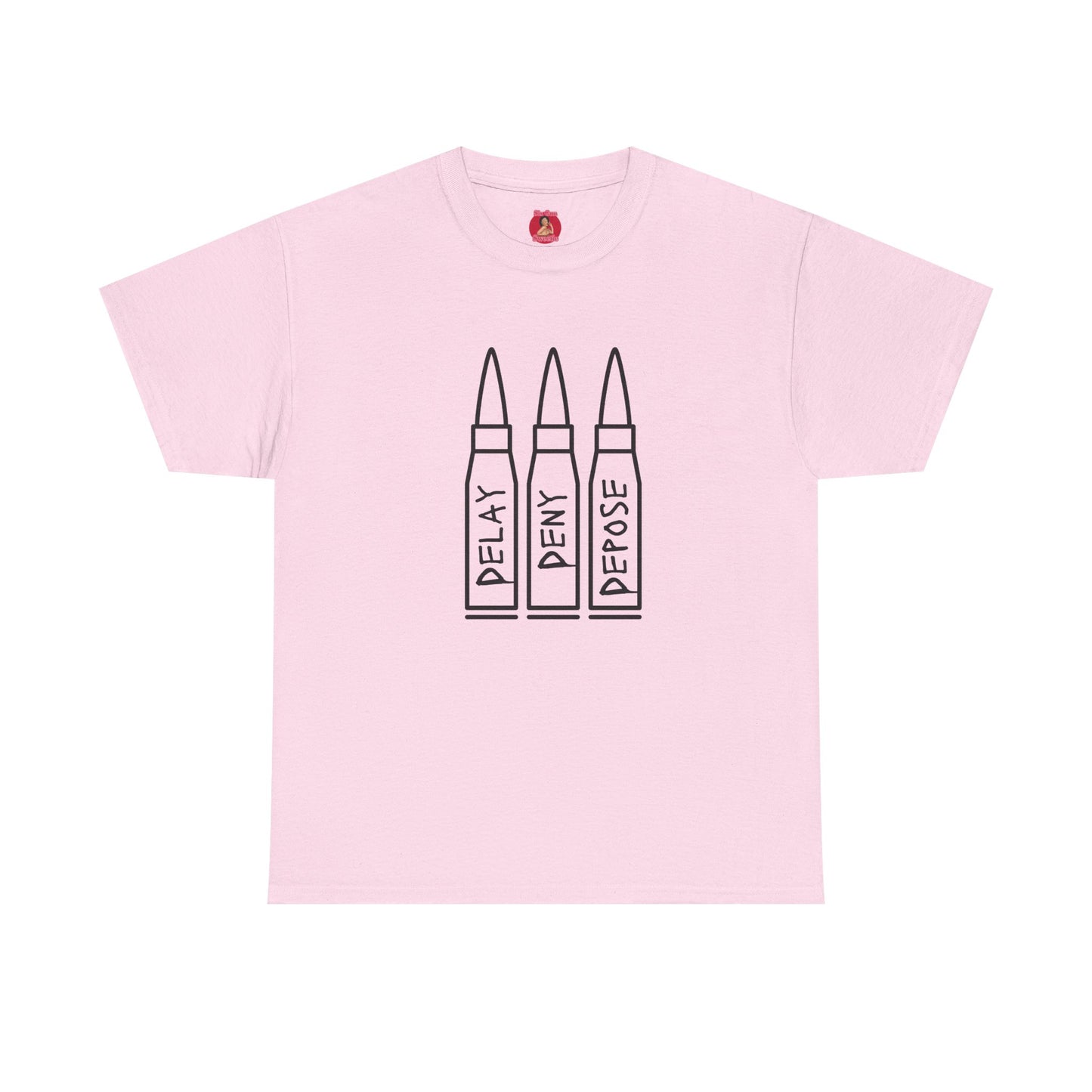 Delay Deny Depose T-shirt Tee, Protest Mayhem 2025, Robert Paulson