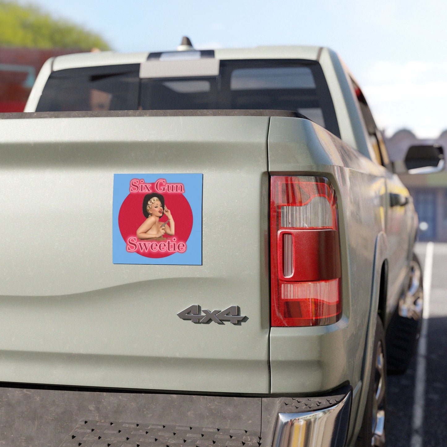 Six Gun Sweetie Vintage Cowgirl Logo Magnet