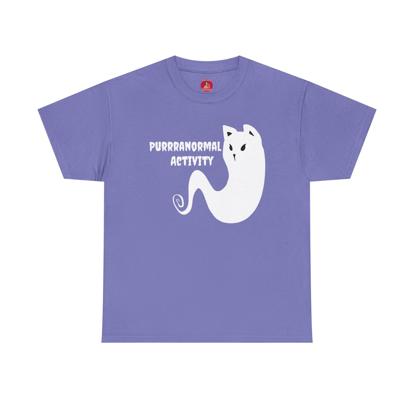 Cat Ghost Unisex Tee, Halloween Shirt, Cute Paranormal Activity Top, Ghostly Kitty T-shirt, Spooky Tee for Cat Lovers