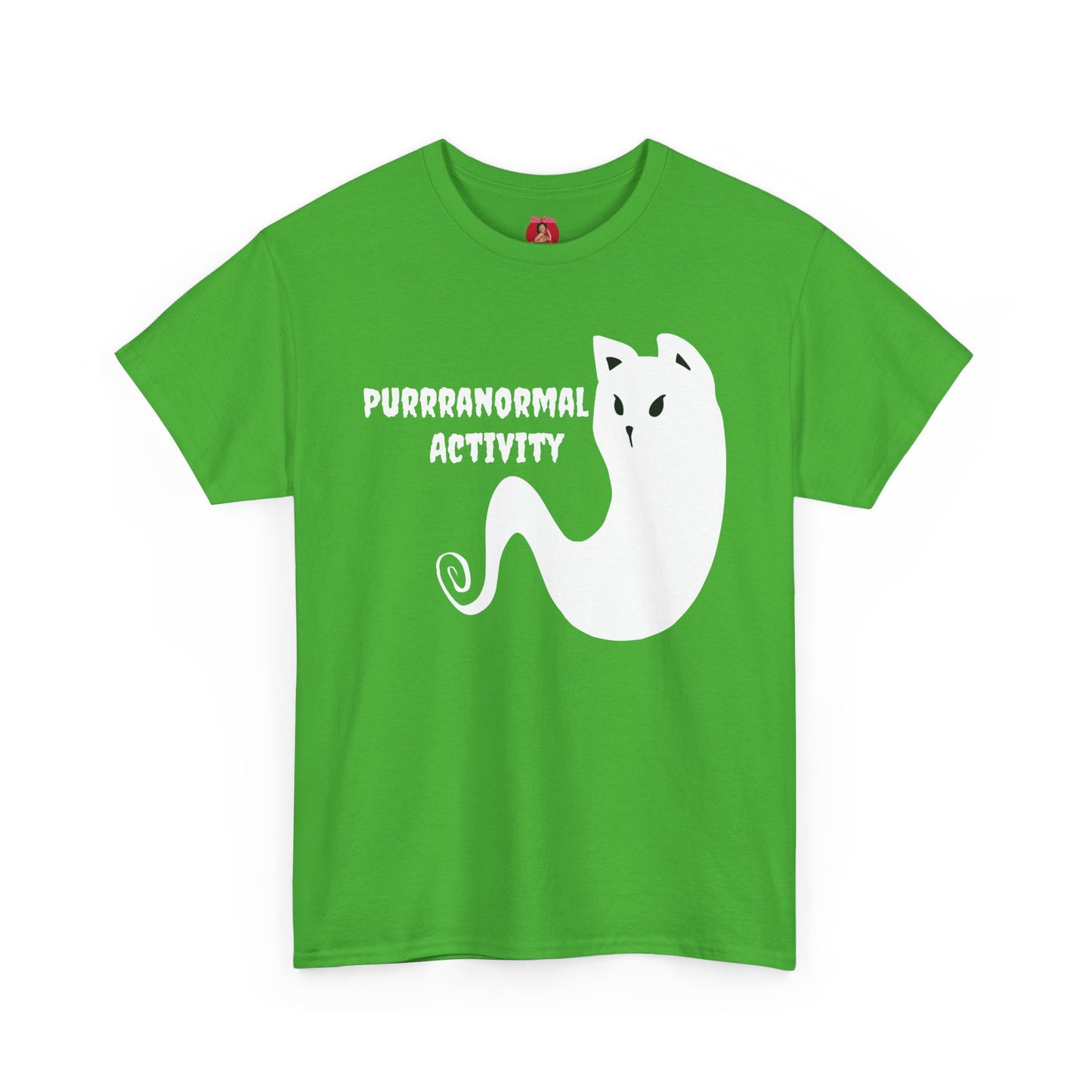 Cat Ghost Unisex Tee, Halloween Shirt, Cute Paranormal Activity Top, Ghostly Kitty T-shirt, Spooky Tee for Cat Lovers