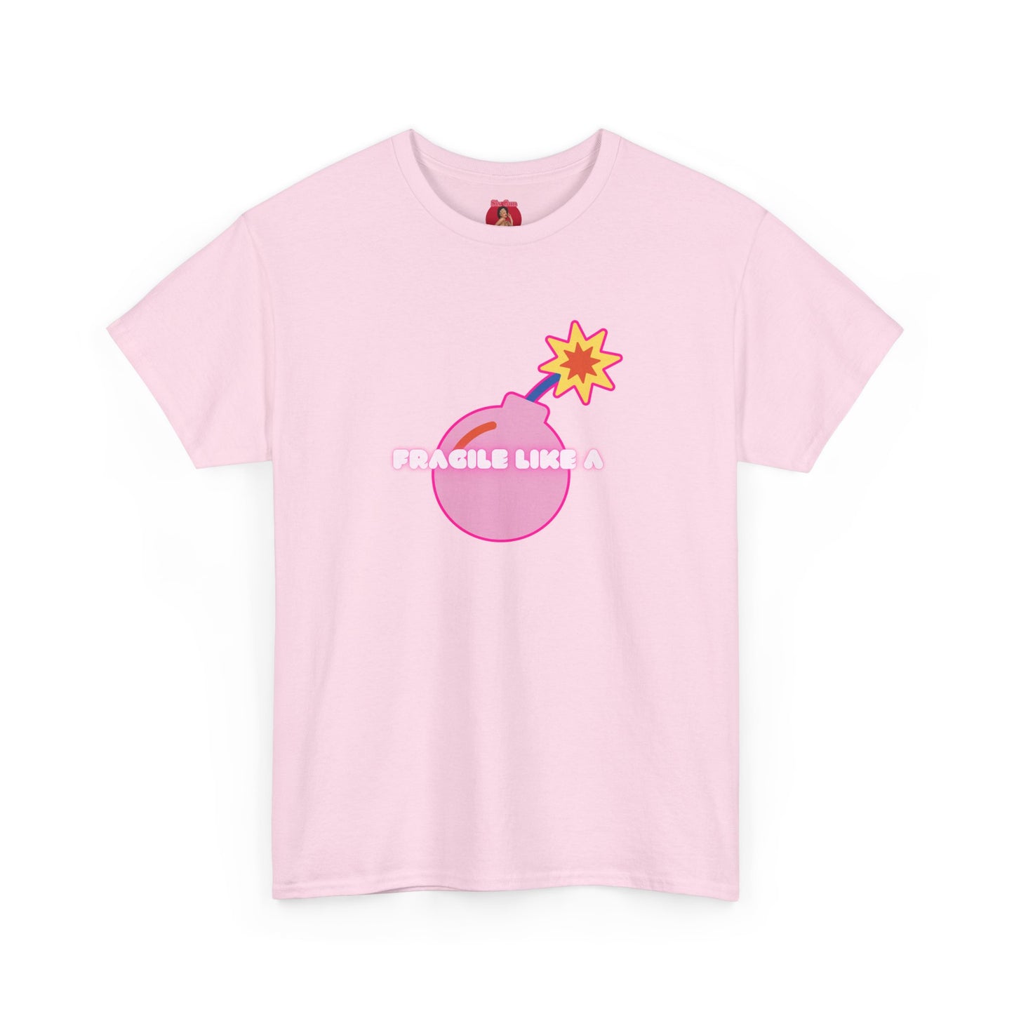 Pink Bomb Unisex Tee - Fragile Like a Bomb, Girl Power Design