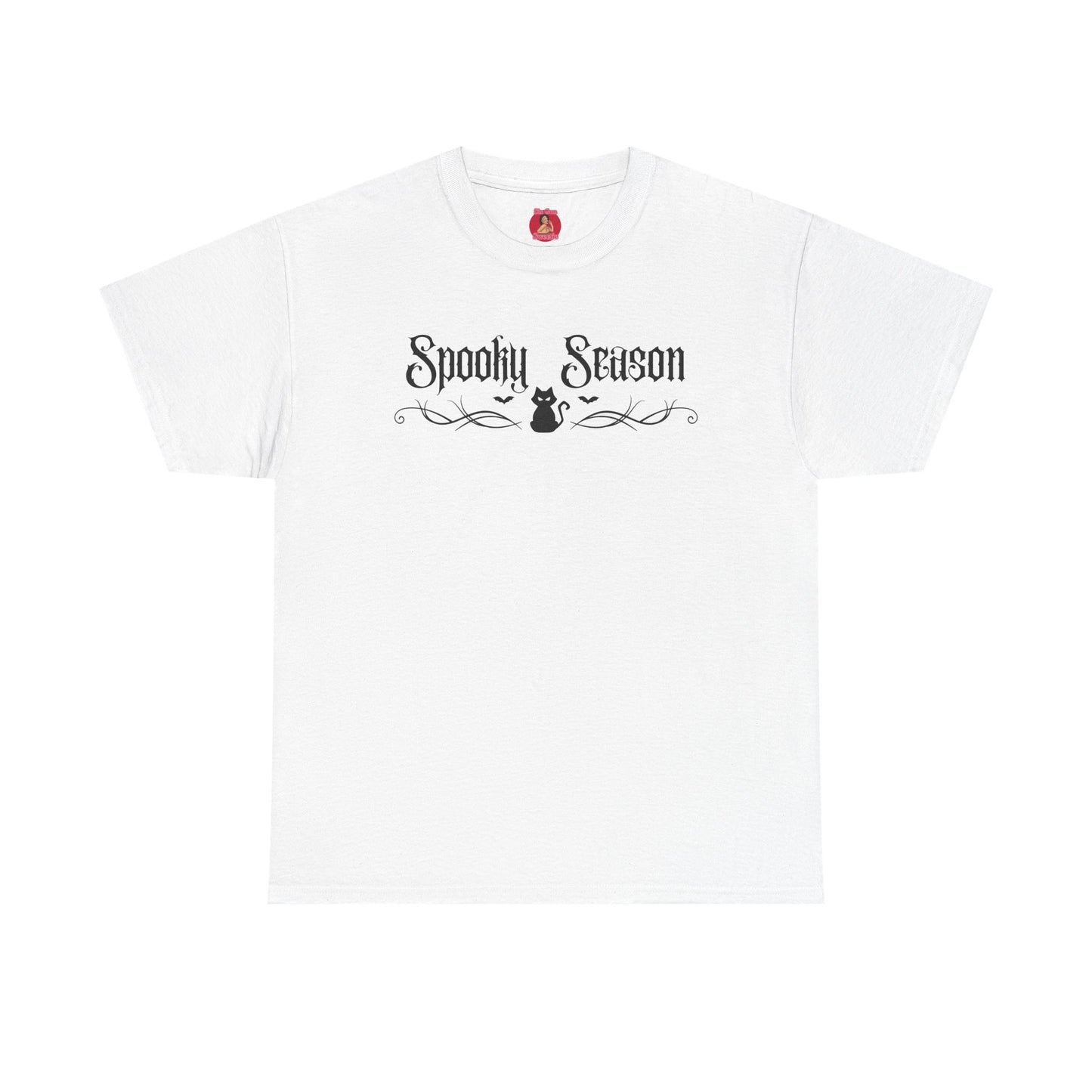 T-Shirt Spooky Season Black Kitty Tribal Unisex Tee
