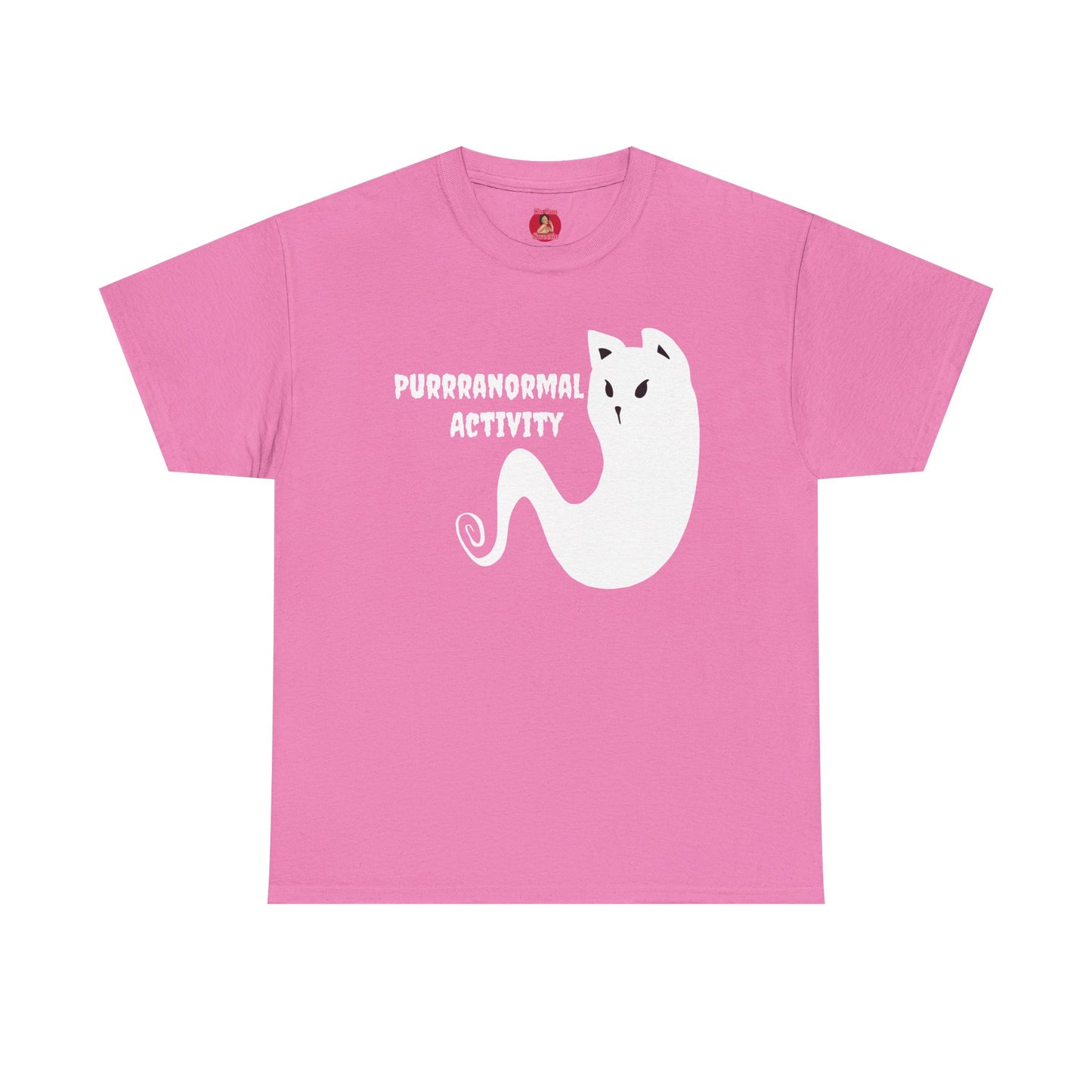 Cat Ghost Unisex Tee, Halloween Shirt, Cute Paranormal Activity Top, Ghostly Kitty T-shirt, Spooky Tee for Cat Lovers