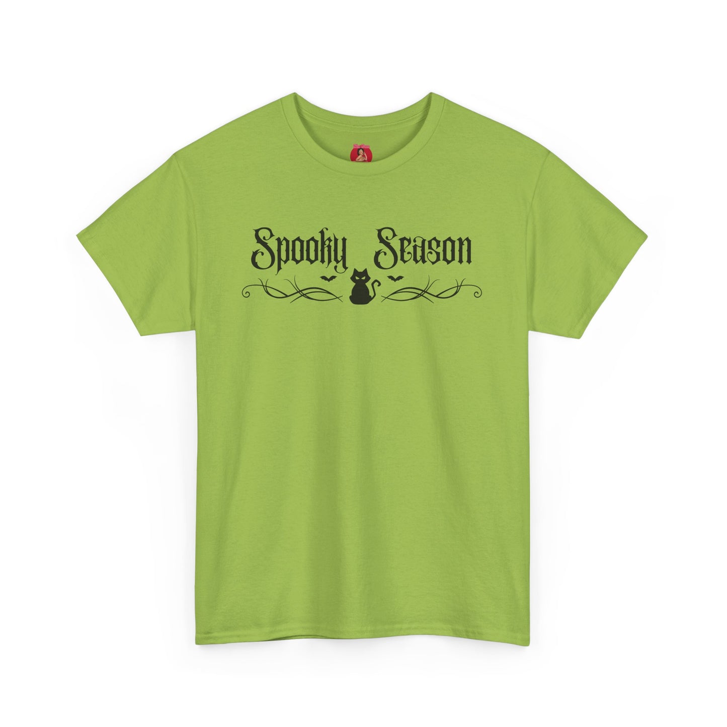 T-Shirt Spooky Season Black Kitty Tribal Unisex Tee