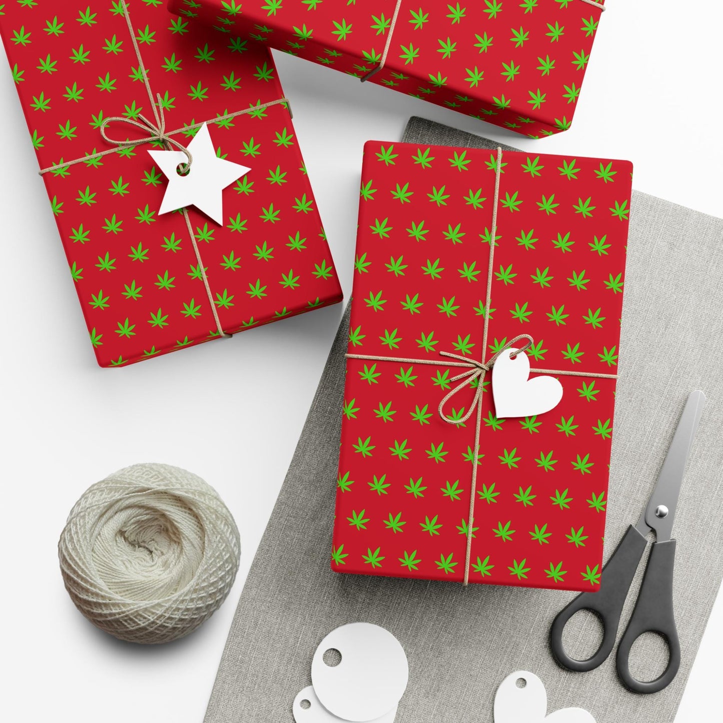 luxurious 420 gift wrapping paper cannabis leaf print Christmas paper perfect for Stoner birthday gifts
