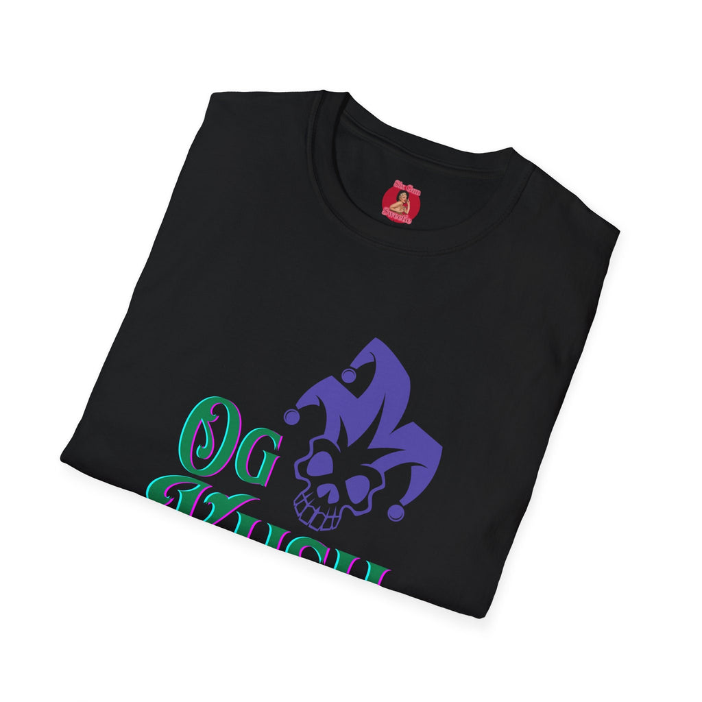Stoner OG Kush T-shirt for pot smokers 420 hippie vintage t shirt cannabis strain legal marijuana cool black skull jester unisex  tshirt