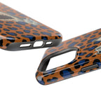 Shark Bite Leopard Print Phone Case — Magnetic Impact-Resistant