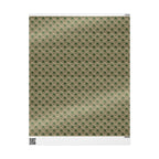 Cannabis Leaf Kraft Wrapping Paper – Green Marijuana Pattern Gift Wrap
