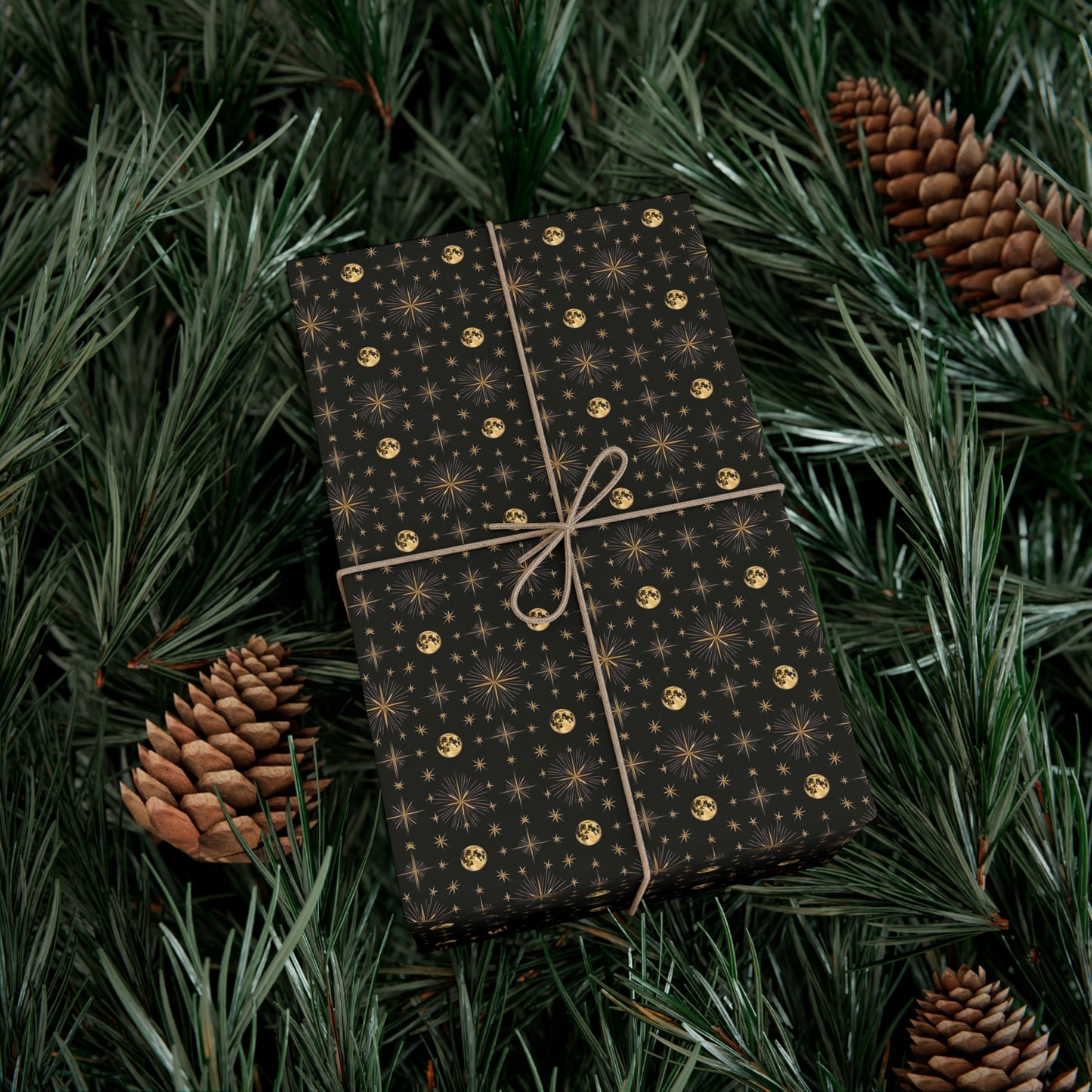 Gift Wrap Papers, Moon Design, Elegant Upscale Bespoke, Celestial Gift Wrap, Luxury Wrapping Paper, Designer Gift Wrap, Premium Moon