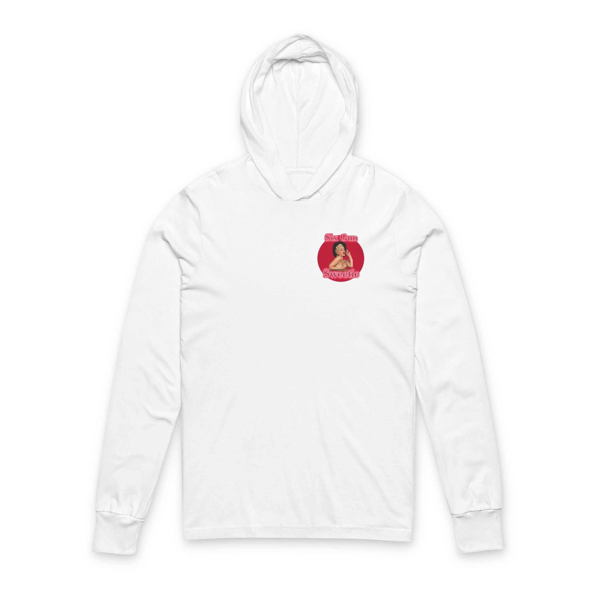 Vintage Cowgirl Unisex Hooded Tee - Six Gun Sweetie Design