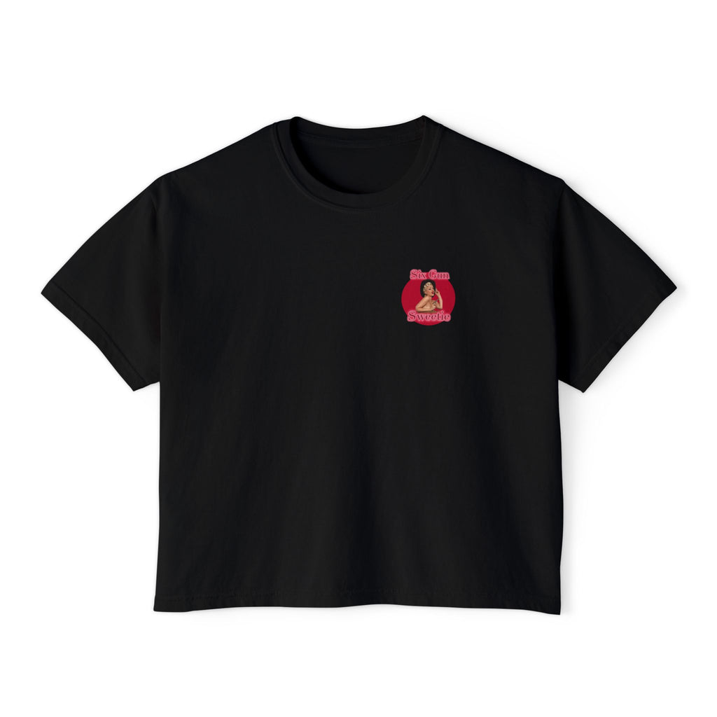 Year of the Fire Horse Boxy Tee — Retro Mythic Graphic Women's T-Shirt-Chinese New Year