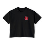 Year of the Fire Horse Boxy Tee — Retro Mythic Graphic Women's T-Shirt-Chinese New Year