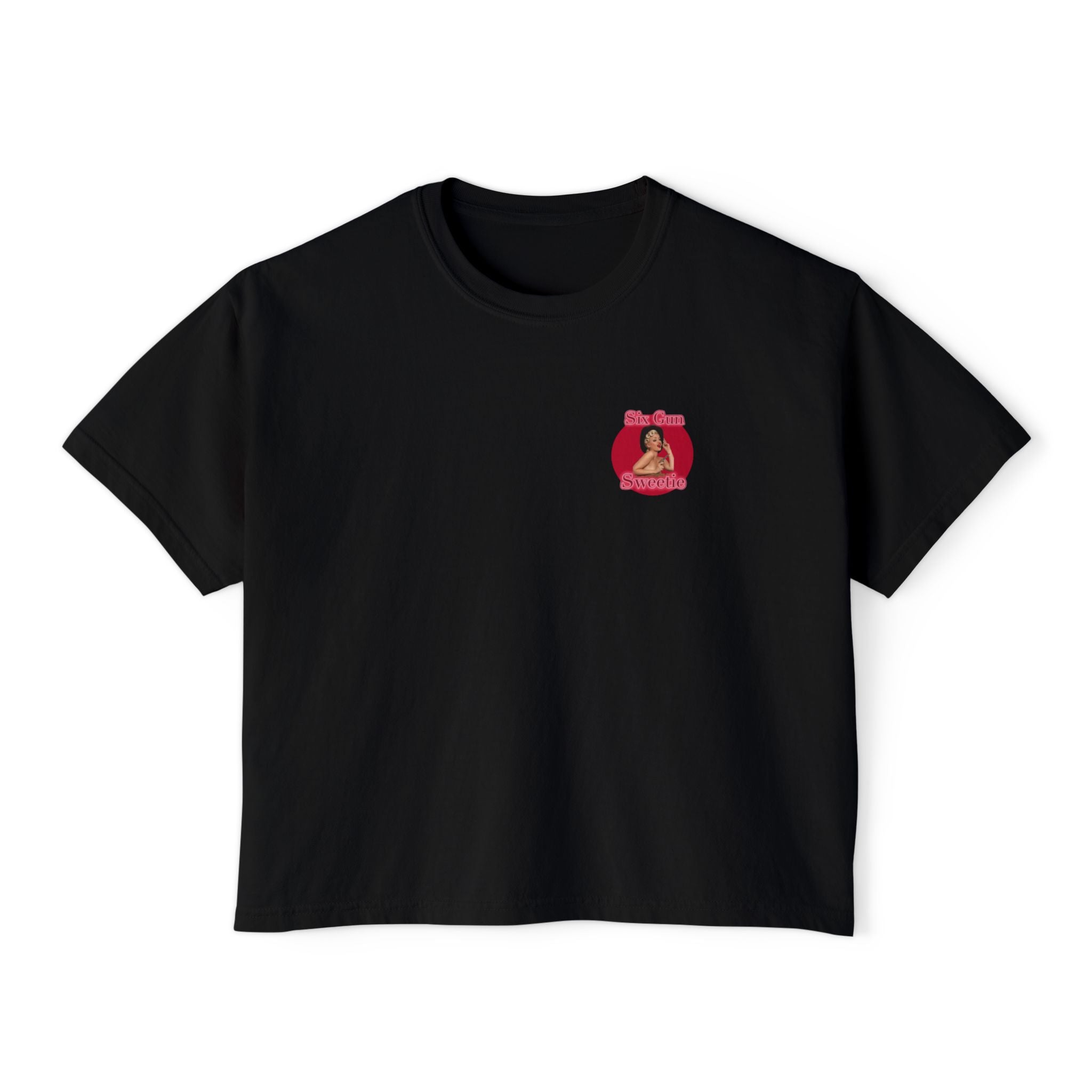 Year of the Fire Horse Boxy Tee — Retro Mythic Graphic Women's T-Shirt-Chinese New Year