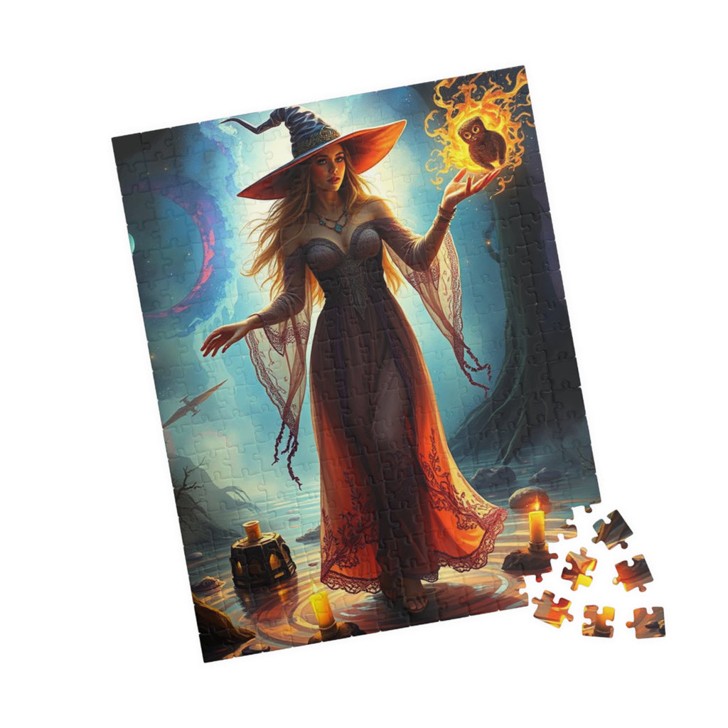 Puzzle - Mystical Witch Dancing in the Woods