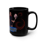 Mug, Grey Gardens Lil Edie Revolutionary Costume Flag Dance Vintage Black 15oz Coffee Cup, Gift for Movie Buffs, Retro Enthusiasts, Unique