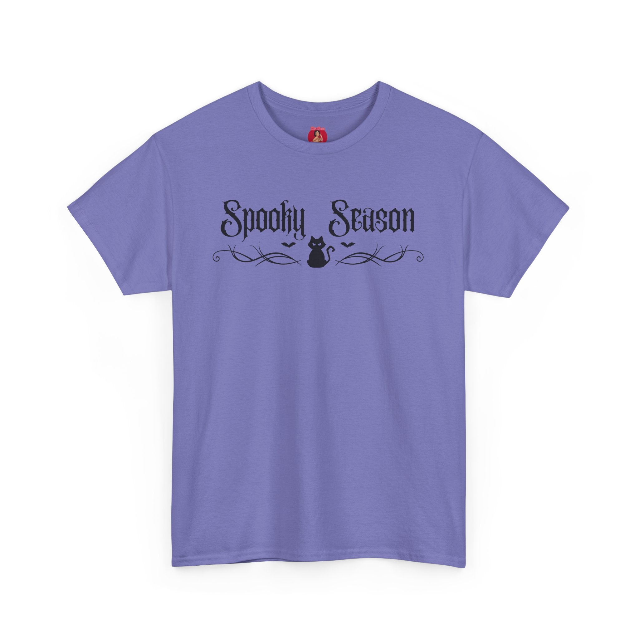 T-Shirt Spooky Season Black Kitty Tribal Unisex Tee