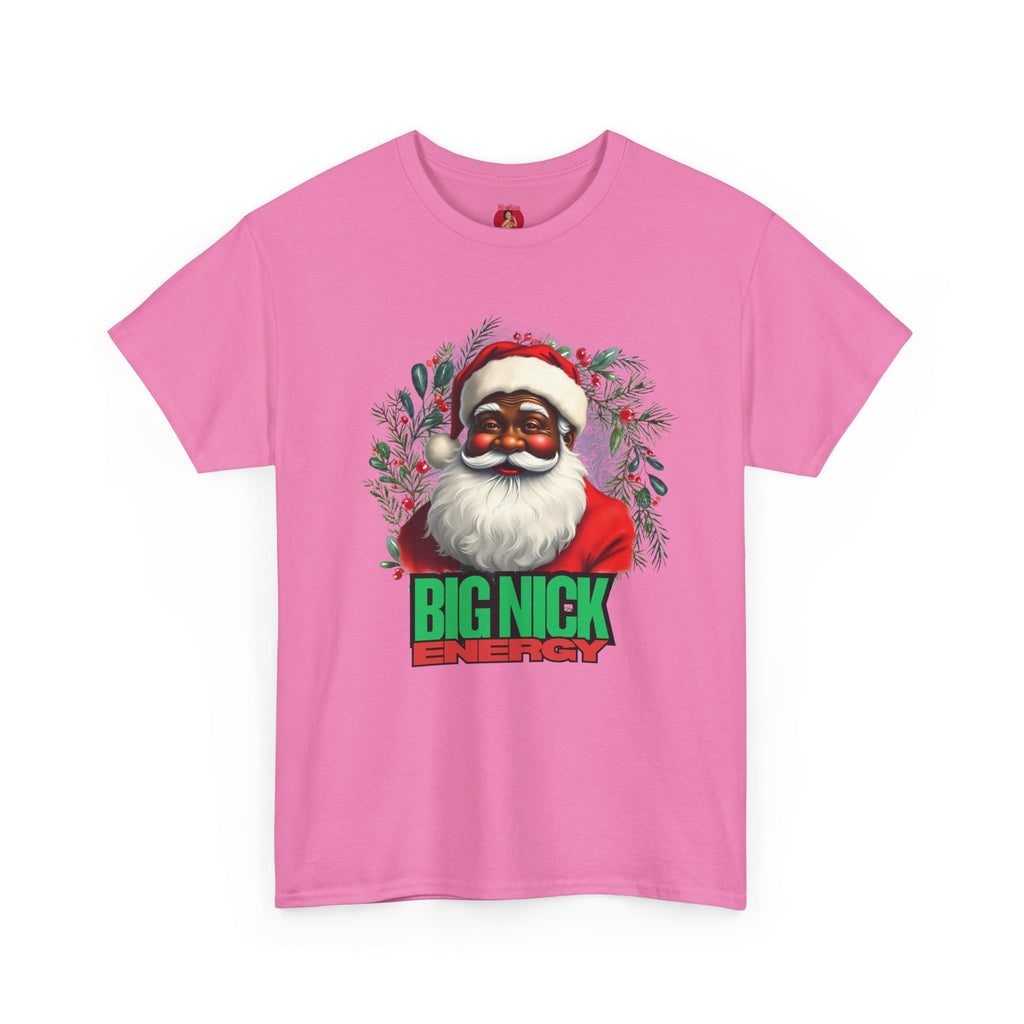 Vintage Santa Claus Unisex Tee, Big Nick Energy Funny Shirt, Quirky Christmas Top, Unique African American Santa Gift, Holiday Apparel