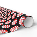 Gift Wrap - Peppermint Goth Christmas Pattern