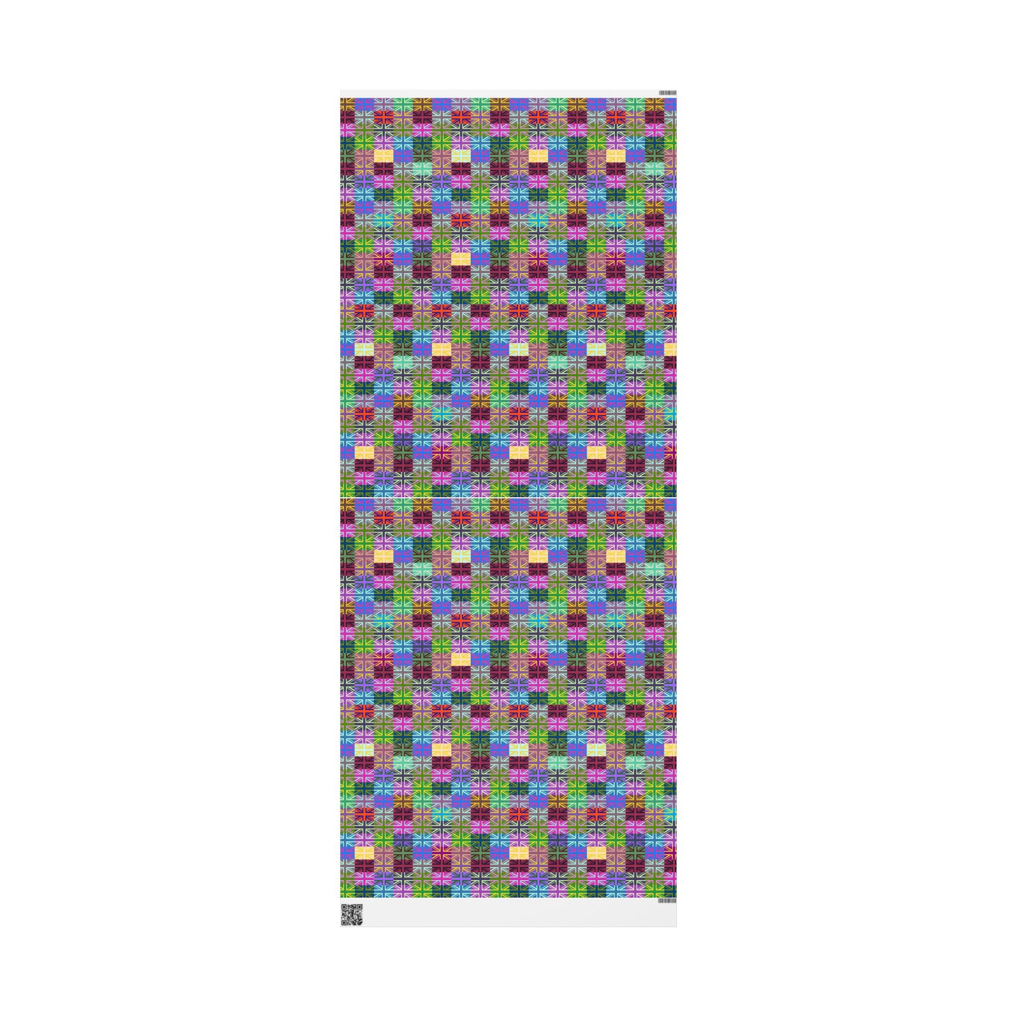 British Flags Pop Art Design Wrapping Paper