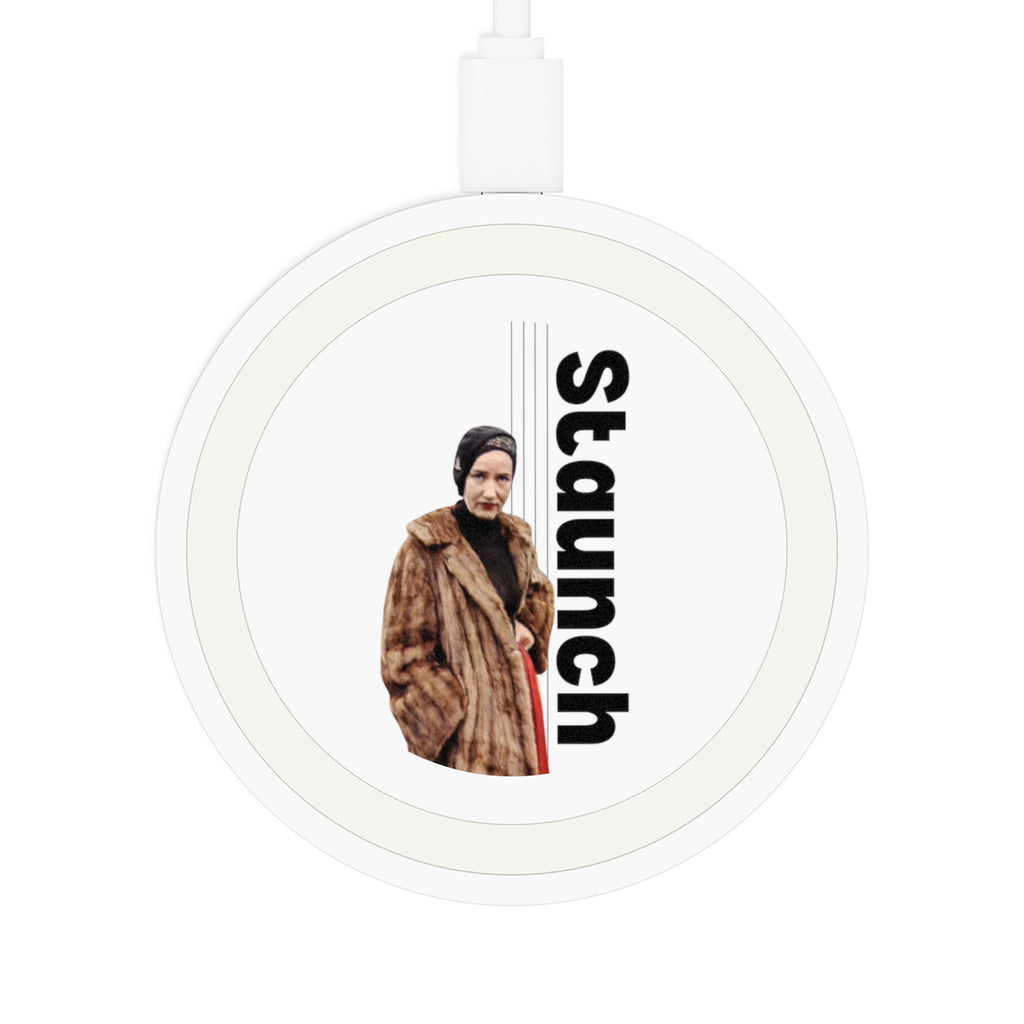 Wireless Charging Pad - Lil Edie Staunch Character, Grey Gardens