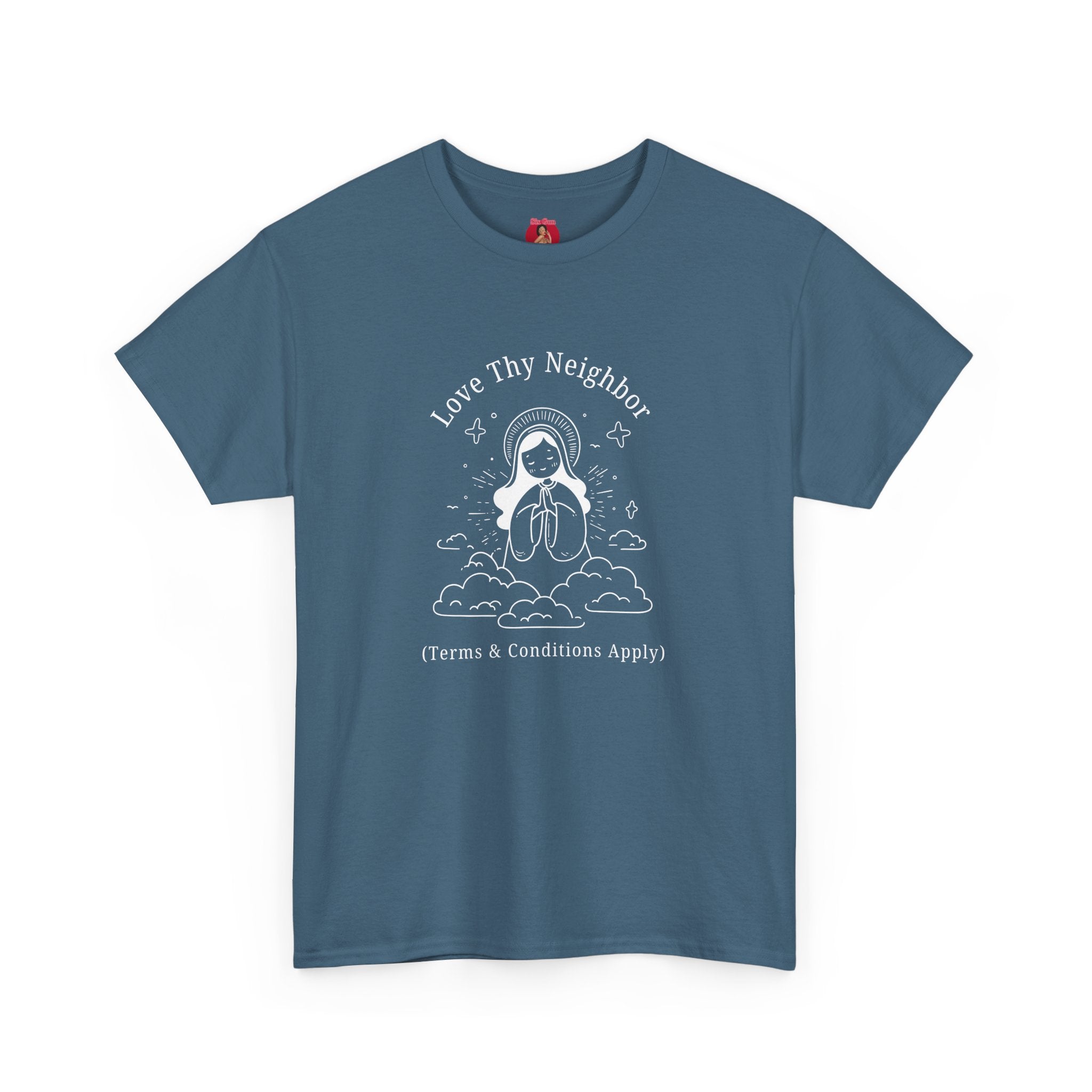 Funny Pro-Immigration Unisex Tee with 'Love Thy Neighbor' Design