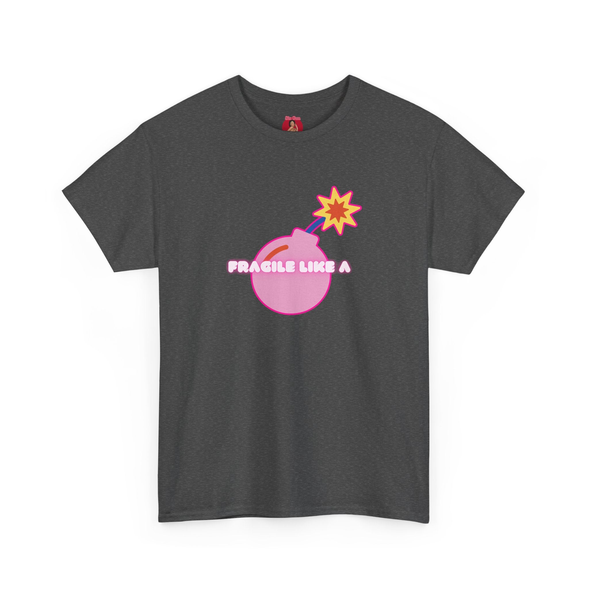 Pink Bomb Unisex Tee - Fragile Like a Bomb, Girl Power Design