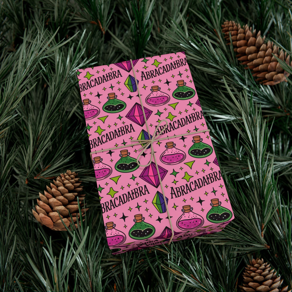 Magic Potion Pattern Gift Wrap Paper — Pink Abracadabra Wrapping Roll