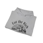 Cozy Eat the Rich Unisex Heavy Blend™ Hooded Sweatshirt blank - Perfect for Every Occasion