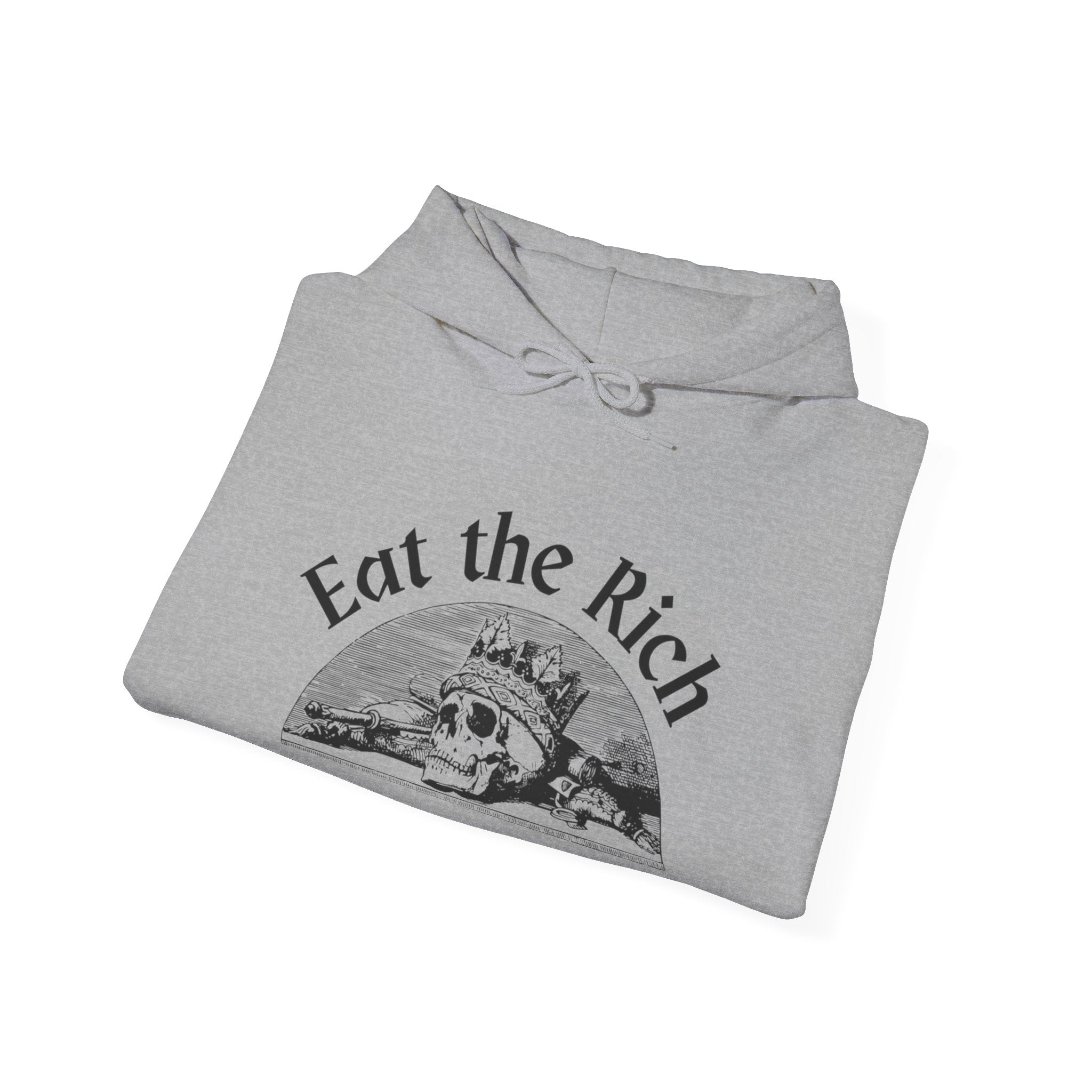 Cozy Eat the Rich Unisex Heavy Blend™ Hooded Sweatshirt blank - Perfect for Every Occasion