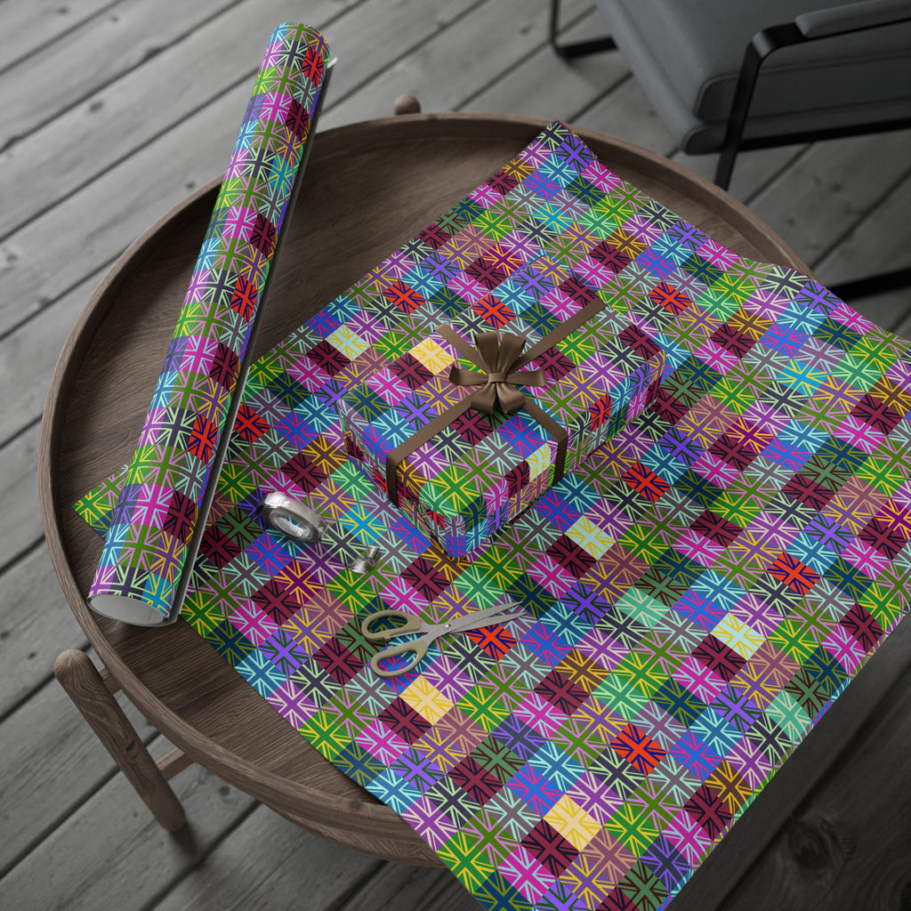 British Flags Pop Art Design Wrapping Paper