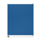 Neon 80s Blue Leopard Wrapping Paper — Bright Punk Retro Gift Wrap
