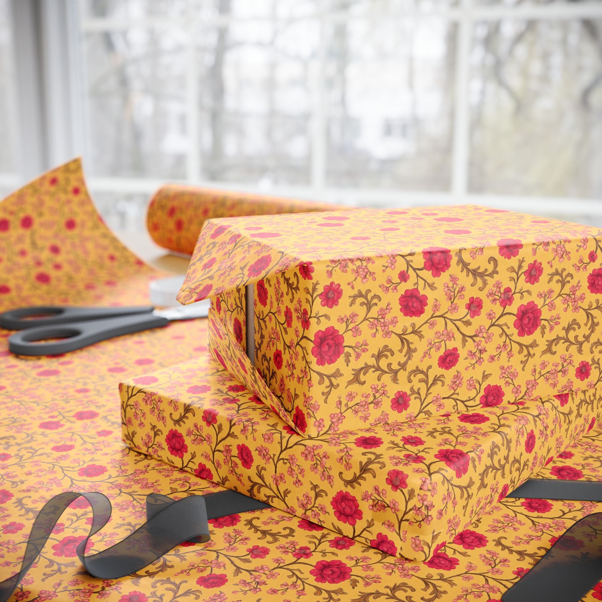 Vintage Floral Gift Wrap